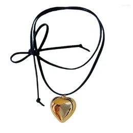 Pendant Necklaces Elegant Heart Necklace Love Collar Clavicle Chain Jewelry Gift
