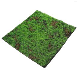 Decorative Flowers Simulated Moss Lawn Micro Scene Layout Prop Carpet Fake Grass Turf Artificial Plastic Garden Area Rugs