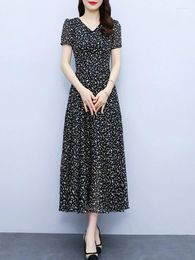 Party Dresses Clothes For Women Summer Long Prom Dress Tunics Casual Vintage Fashion Floral Vacation Elegant Evening Midi 2024 Chiffon