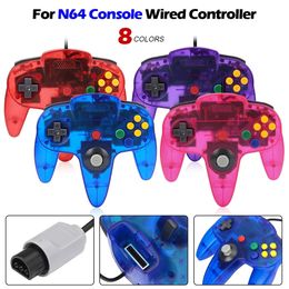 8 Colors For N64 Controller Classic Wired Remote Control Gamepad Gaming Joystick Retro Video Game System Console Joypads 240418