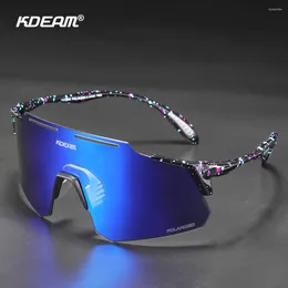 Sunglasses KDEAM Cycling Glasses Pochromic Men Mountain Bike Road Eyewear Bicycle Riding Outdoor Sports Hiking Goggles CE