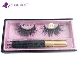 selling W36 5D mink eyelashes 1 pair custom package magnetic eyelashes and liquid eyeliner whole eyelashes vendor8871612