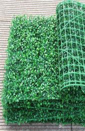 Whole Artificial Grass plastic boxwood mat topiary tree Milan Grass for gardenhome Storewedding decoration Artificial Plant8700544
