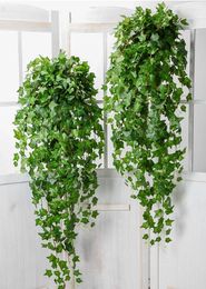 Decorative Flowers 47.24IN Artificial Green Plant Wall Hanging Fake Ivy Creepers Leaves Garland For Home Garden Party Wedding DIY Decoration