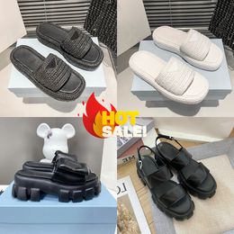 Designer Sandals Rubber Thick Soled Baotou Ladies Casual Heightening Buckle Woman luxury Outdoor Beach coolness exercise Sandal With Box