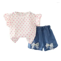 Clothing Sets Summer Baby Girls Clothes Suit Children Fashion Cute T-Shirt Shorts 2Pcs/Sets Toddler Casual Costume Infant Kids Tracksuits