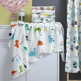 Blankets Design Two Layers Muslin Born Swaddle Blanket Infant Sleeping Bed Cover Baby Receiving