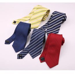 Bow Ties Fashion 7CM Mens Tie Striped Plaid Cheques Polka Dot Neck For Neckties Business Neckwear Wedding Party