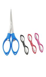 Portable Foldable Fishing Scissors Small Scissors Fishing Line Cutter Tools Outdoor Travel Collapsible Student Scissors8682815