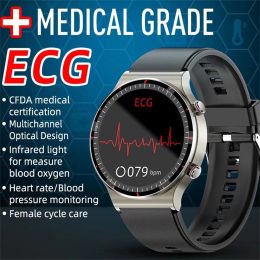 Watches Medical Grade Health Monitoring PPG + ECG Smart Watch Heart Rate Blood Oxygen Monitor Fitness certification Smartwatch