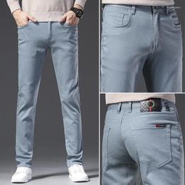 Men's Jeans 2024 Autumn And Winter Slim Fit Straight Sleeve Leisure Elastic Pants Youth Fashion Quality