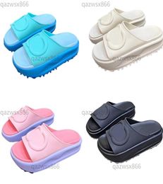 Slipper Designer Sandal Lady Slides platform wedge rainbows summer slippers for Women men ladies Rubber Beach pink black stylish runners7620100