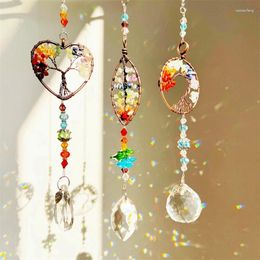 Decorative Figurines Sun Catcher Pendant Heart And Leaf Design For Hanging Decorations In Homes Gardens