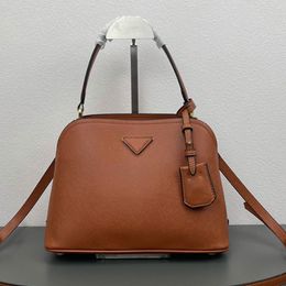 Designer Tote Bag Womens Matinee Luxury Handbag Italian Milan Brand Leisure Office Shoulder Bags 29cm brown black Genuine Leather Women Crossbody totes Wallet