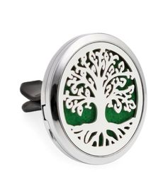 10pcslot 14 options family trees Car Air Freshener 30mm Essential Oil Perfume Car Locket Diffuser vent clip 100p oil pads4349051