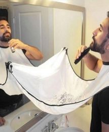 Men Beard Apron Brief Design Trim Catcher Cape Sink Shaving Trimming Cleaning Tools Black White 2 colors6802612