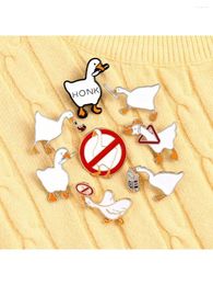 Brooches 8pcs Children's Cartoon Creative Animal Shaped Zinc Alloy Brooch Daily Apparel Accessory For Clothes Bags Hats Etc.