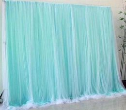 Party Decoration Tiffany Blue Tulle Chiffon Curtains Bridal Shower Wedding Ceremony Backdrop Baby Po Booth Background24713364940