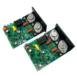 Amplifier LJM QUAD405 CLONE MJ15024 100W 8R One Pair DIY KITS Finished Baord Dual Channel Amplifier Board w/Angle Aluminum