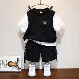 Clothing Sets Boys Summer Set Children's Leisure Sports Top Shorts Handsome Baby Wear Two Piece