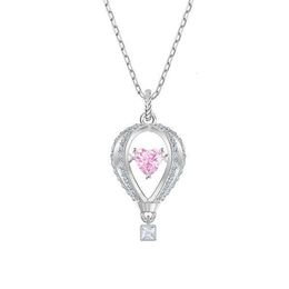 neckless for woman Swarovskis Jewellery Beating Heart Confession Balloon Necklace Female Swarovski Element Crystal Collar Chain Female