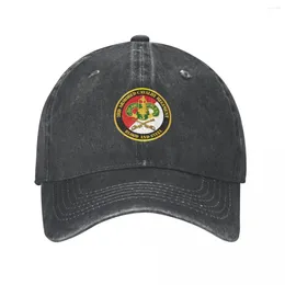 Ball Caps Army - 3rd Armoured Cavalry Regiment DUI Red White Blood And Steel Cowboy Hat Big Size Mens Tennis Women'S