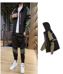 Mens Tracksuits With Fashion Letter Embroidery Street Sports Styles 2pcs Sets Spring Autumn Casual Clothes1212666