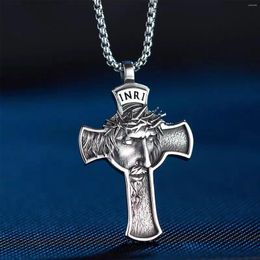 Pendant Necklaces Cross Necklace For Men Stainless Steel Jewellery Women Fashionable Punk Creative Holiday Gifts