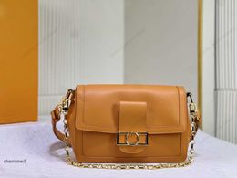 Shoulder Bags 2024 Sping Summer designer bag shoulder Bag Dauphine womens bag crossbody luxury handbag real leather orange handbags 25050 Fashion purse 3A high qual