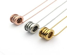 Fashion brand charm women Jewelry Pendant Necklace temperament men 18K rose Silver Gold necklace large size love necklace Valentin4302412