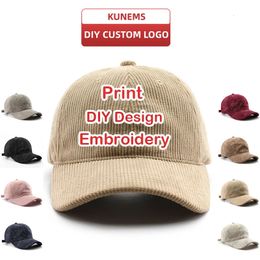 KUNEMS Customised Retro Cowboy Hat for Men and Women DIY Embroidered Baseball Hat Design Printed Hat Soft Top Hat Wholesale240429