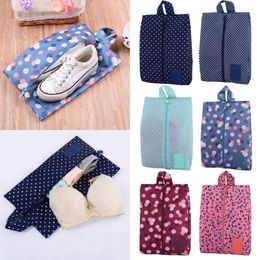 Storage Bags Practical Portable Nylon Multi-functional Waterproof Travel Shoe Organiser Pouch Shoes Bag With Zipper