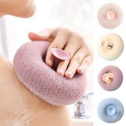 Bath Tools Accessories Circular soft mesh handheld shower sponge ball cleaning brush body cleaner exfoliating detergent bathroom accessories Q240430