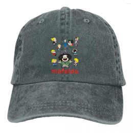 Ball Caps Mafalda And Family Poster Baseball Cap Men Hats Women Visor Protection Snapback Cartoon