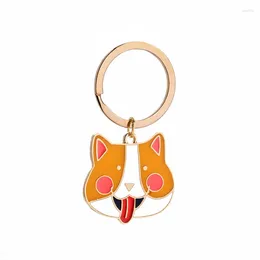 Keychains 100pcs/lot Design Metal Cute Pet Dog Keyrings Creative Zinc Alloy Key Chains For Gifts