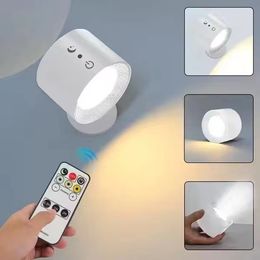 LED Wall Sconces light 3 Brightness Levels 3 Colour Modes Wall Lights 2000mAh Battery Operated 360° Rotatable Touch Control