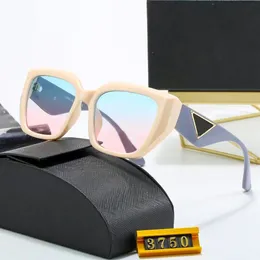 Luxury Designer Sunglasses for Woman Brand Fashion Mens Sunglasses Triangle Logo Temple Shade Symbole Summer Lady Sonnenbrille Man Sport Cat Eye Womens Sun Glasses