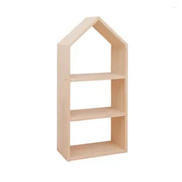 Kitchen Storage Montsler Children's Room Solid Wood Shelving Small House Simple Floor Log Ins Bookshelf Multi-layer Toy Rack