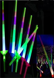 Telescopic Glow Sticks Flash Light Up Toy Fluorescent Sword Concert Activities Props Christmas Carnival Light Stick Toys1452524