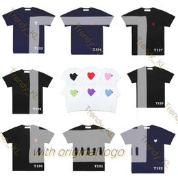 Play Designer Men's T Shirts Fashion Women's Cdgs Short Commes Des Garcon Sleeve Heart Badge Top Clothes 548