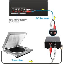 Amplifiers PP900 UltraCompact Phono Preamp Preamplifier RCA Input Output Signal Amplifier