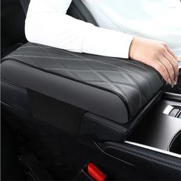 Interior Accessories Car Armrest Box Height Pad Universal Leather Memory Foam Auto Centre Protective Cushion Support
