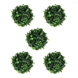 Decorative Flowers Artificial Grass Ball Home Decor Fake Plant Topiary Balls Hanging Ornaments Plants