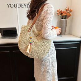 Shoulder Bags YOUDEYISI Summer Online Celebrity Straw Bag Women 2024 Seaside Holiday Beach Woven Large Capacity One-shoulder Tote
