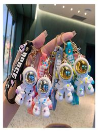 Party Favour Astronaut key chain cute cartoon doll male and female couple bag soft car pendant doll machine gift drop6447376