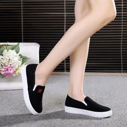 Casual Shoes Slip On Women's Flat Canvas Female Footwear Light Arrival 2024 And Low Price Offer Sale Trends Summer A