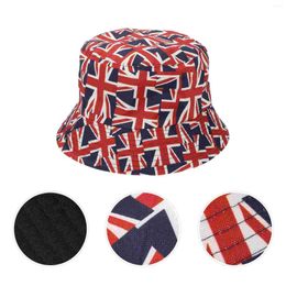 Berets Union Jack Hat Bucket Decor Summer Women Festival Fisherman For British Girl Outfits