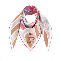 2024 Designer Silk scarf for women men top Fashion Luxury Scarfs headband ring Echarpe Luxe Summer square scarves brand V Monogram flowers Landscape pattern of Paris