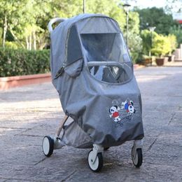 Stroller Parts Baby Rain Cover Children's Umbrella Car Windproof Cosy Raincoat Poncho