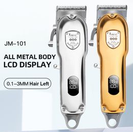 ALGold color all metal barber clippers quality professional Cordless hair clippers online salon hair cut machine8357568